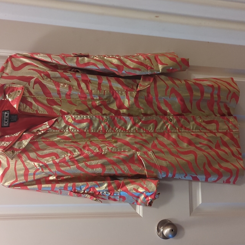 Red and Gold Mid-length Coat from the Collective Works by Berk 2